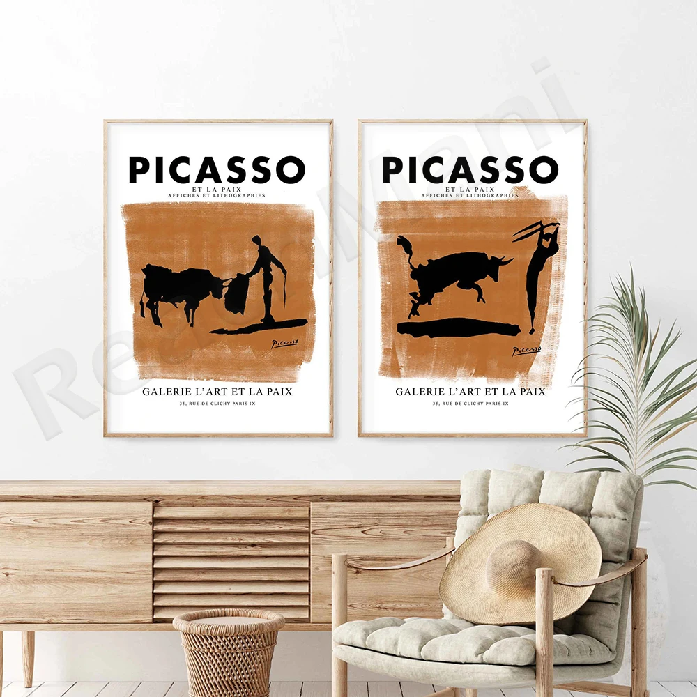 

Picasso Bullfight Wall Art, Printable Wall Art, Picasso Print, Bullfight Poster, Picasso Sketch, Exhibition Poster