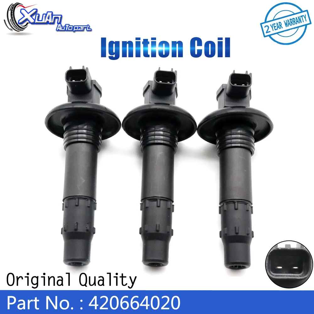 

XUAN High Quality Ignition Coil Kit 420664020 296000307 For SeaDoo GTIStick GTX GTS GTR RXT RXP WAKE 4-TEC 4TEC 130 155 185