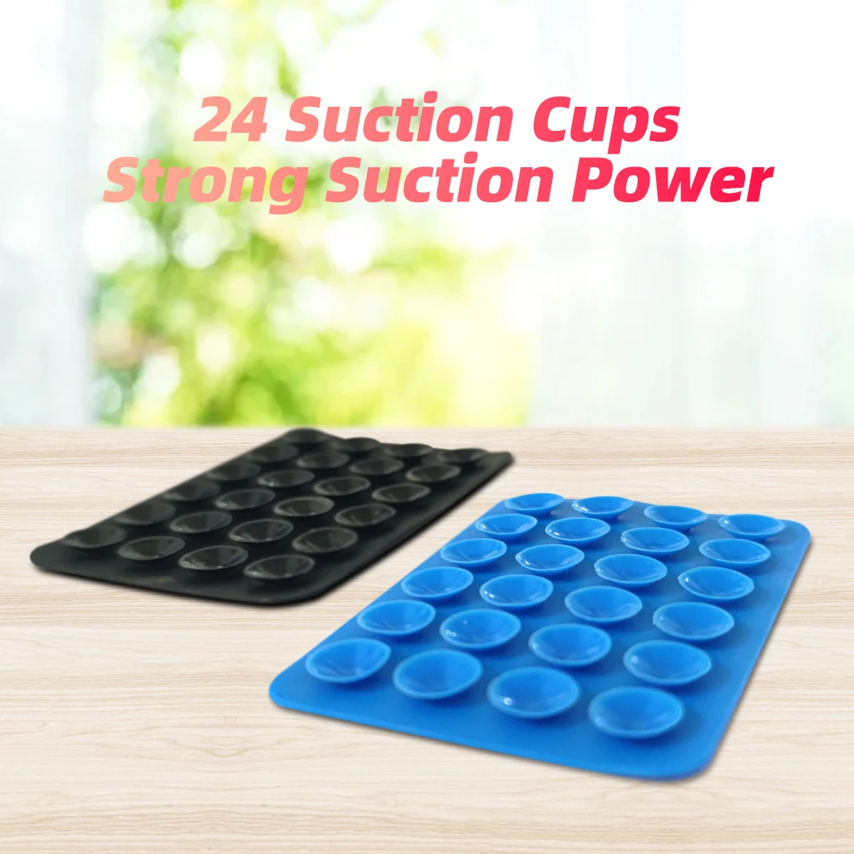 ANKNDO 3/5PCS Back Sticker Suction Cup Phone Holder Silicone Cup Mat Smartphone Wall Stand for Glass Ceramic Tiles Smooth Walls