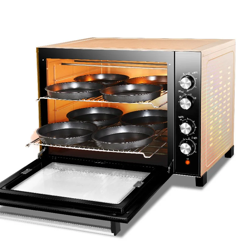 Houshold electric oven pizza oven commercial electric oven 100L cake bread large pizza hot air stove