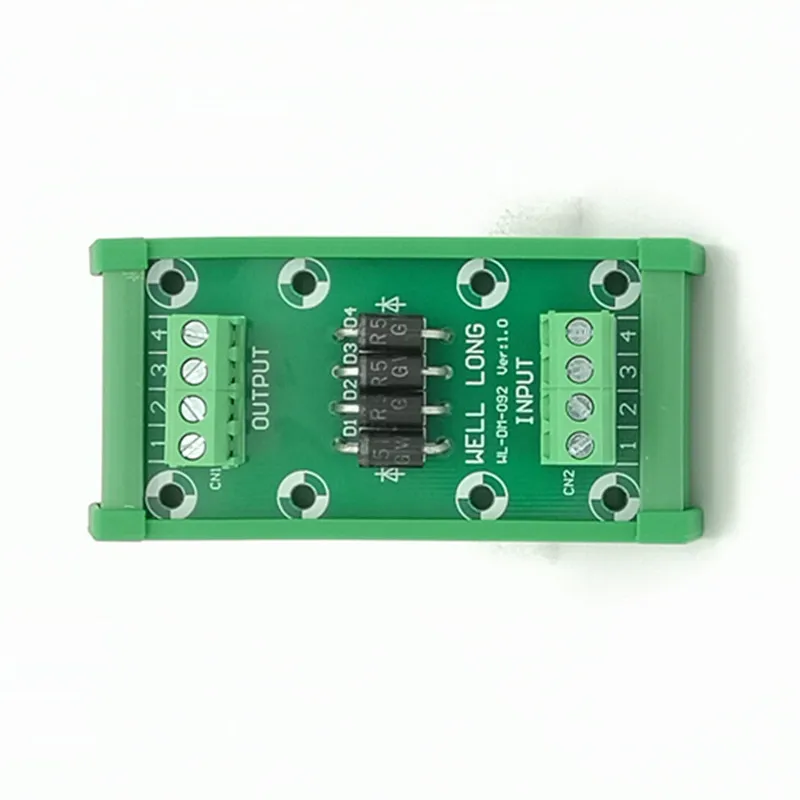 DIN rail mountable 4 Channel Diode Protection Terminal Block SR5100 5A/100V Diode Terminal Block.