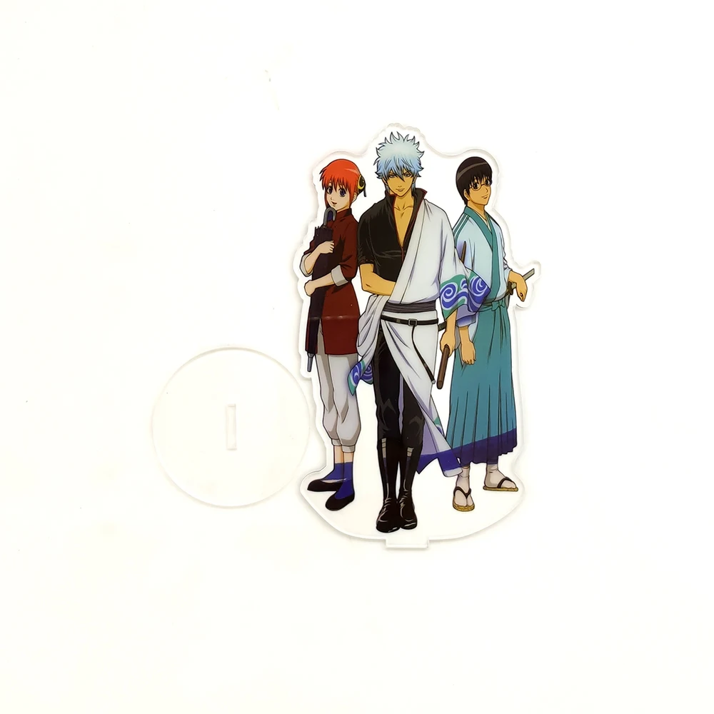 Японские акриловые фигурки Gintama Gintoki Kagura Shinpachi, украшение для стола, топпер для торта