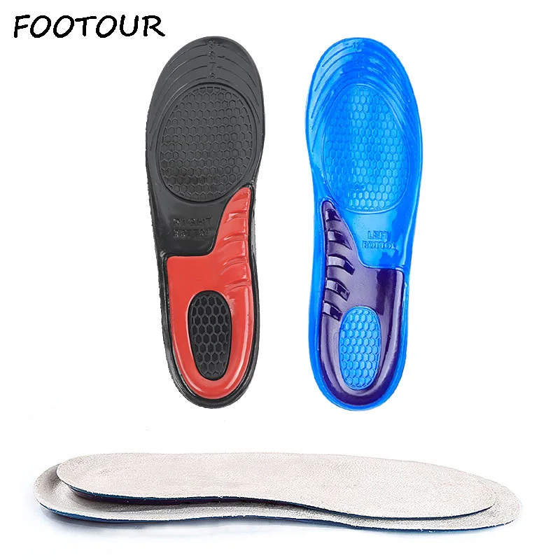 

FOOTOUR Silicone Gel Insoles for Shoes Men Women Insole Orthopedic Arch Support Shock Absorption Inserts Foot Pad Plantillas