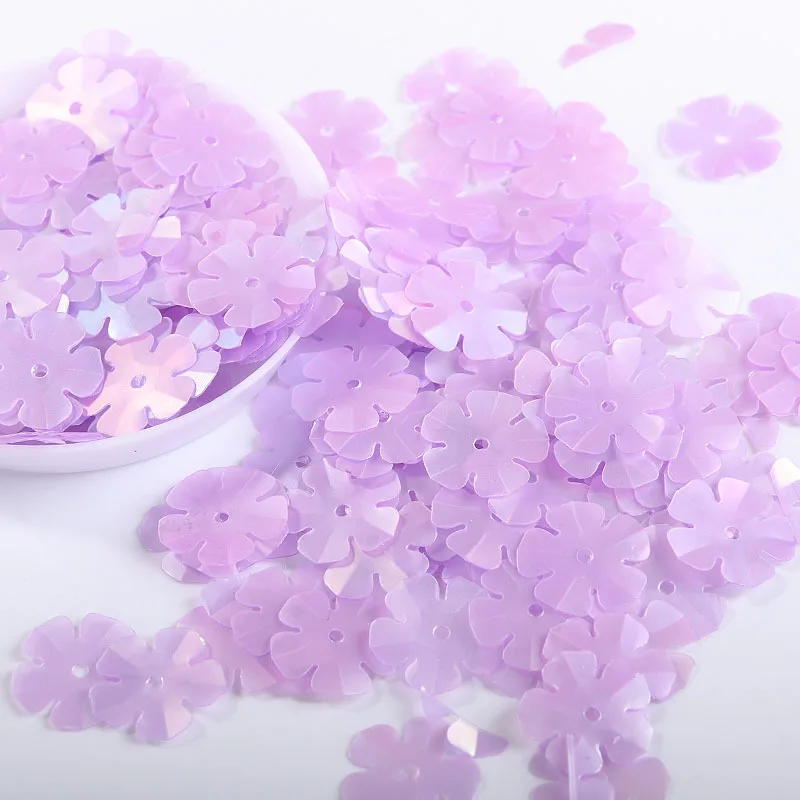 10g/back Matte purple Sequin Flower Plum Star Shell Shape Sequins Paillettes Wedding Confetti  DIY Handcraft Sewing Accessories