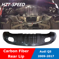 ABT Style Carbon Fiber Rear Bumper Diffuser Lip Spoiler For Audi Q5 Car Body Kit 2009-2017