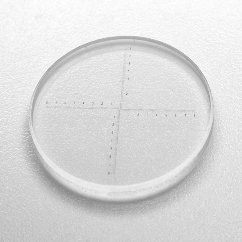 FYSCOPE 0.1mm Microscope Eyepiece Micrometer Concentric reticle Cross line micrometer Cross ruler