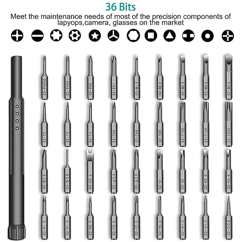 Tuốc Nơ Vít Chính Xác Bộ Từ Ban Nhạc 36 Torx Tô Vít Đầu Dụng Cụ Sửa Chữa Điện Thoại IPad Thông Minh Máy Tính Đa Năng Sửa Chữa dụng Cụ