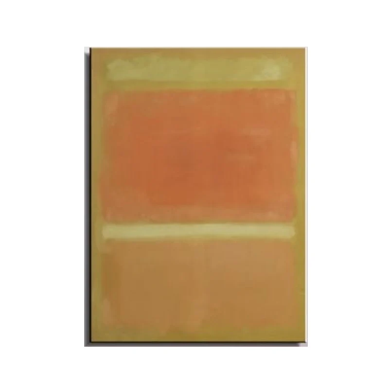 

Классическая картина маслом Mark Rothko натюрморт, рисование без рамки, ручная роспись, желтый и оранжевый цвета, Картина на холсте