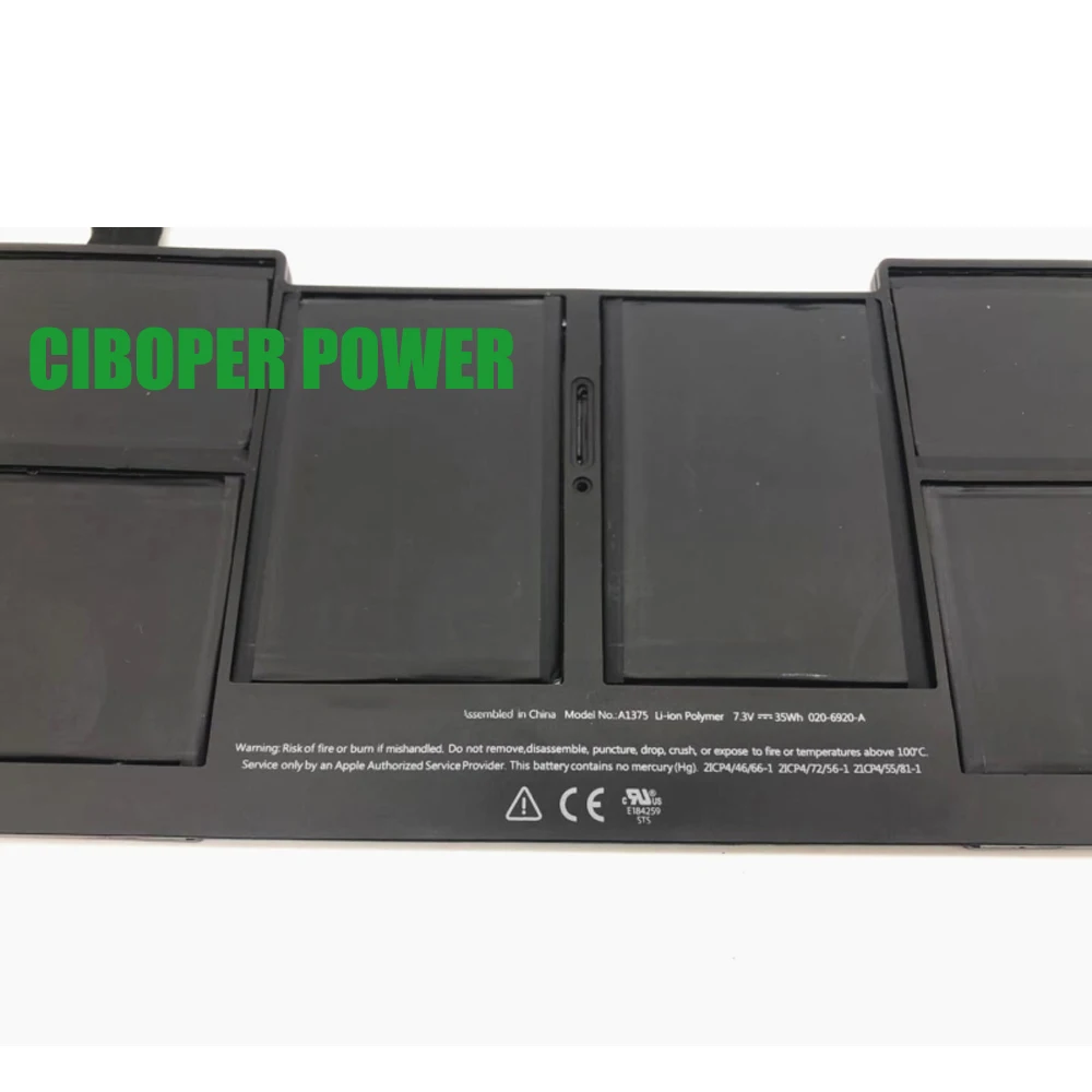 CP Laptop Battery A1375 7.3V 35WH for Air 11