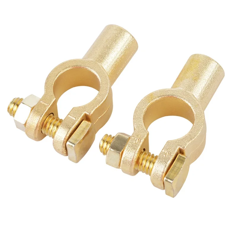 

Универсальная латунная клемма компрессии верхней стойки аккумулятора положительный и отрицательный для 1 или 2 калибра кабеля аккумулятора