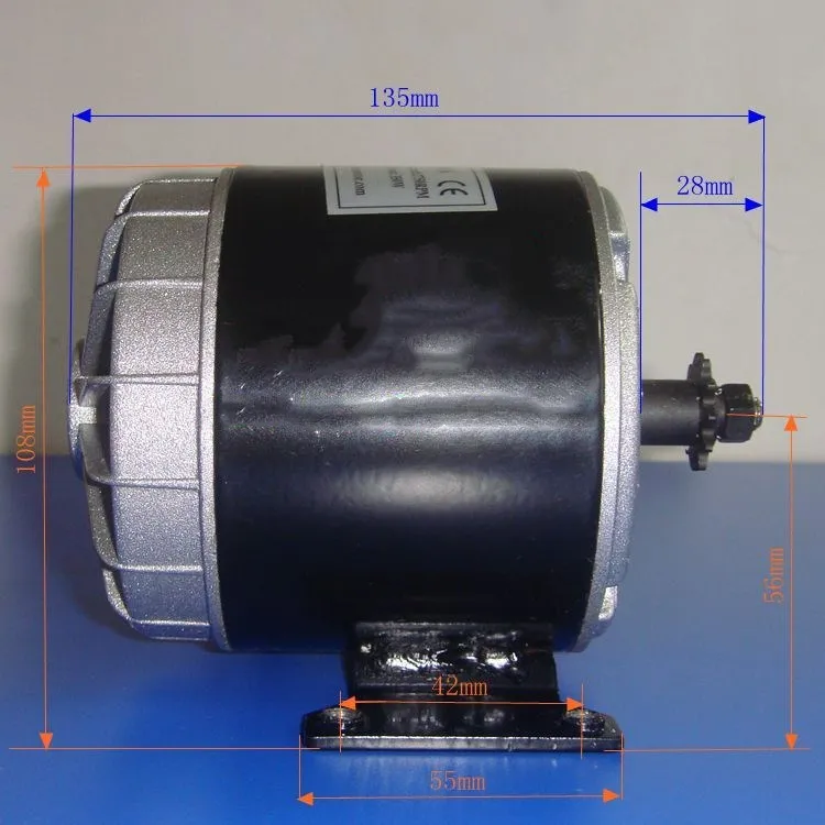 

Permanent magnet DC high speed motor MY1016-350W scooter brush motor