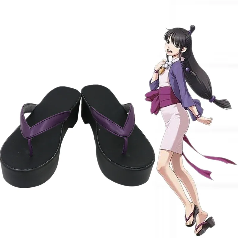 Phoenix Wright: Ace Attorney Justice for All Gyakuten Saiban Maya Fey Mayoi Ayasato Game Cosplay Shoes Halloween Carnival Shoes