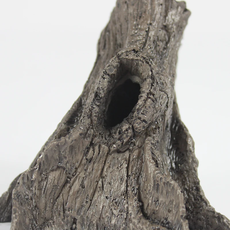 Ecological Resin Mountain Fish Play Tree House Aquarium Decoration Hole Cave Decor For Fish Tank Ornament Decoration Landscaping