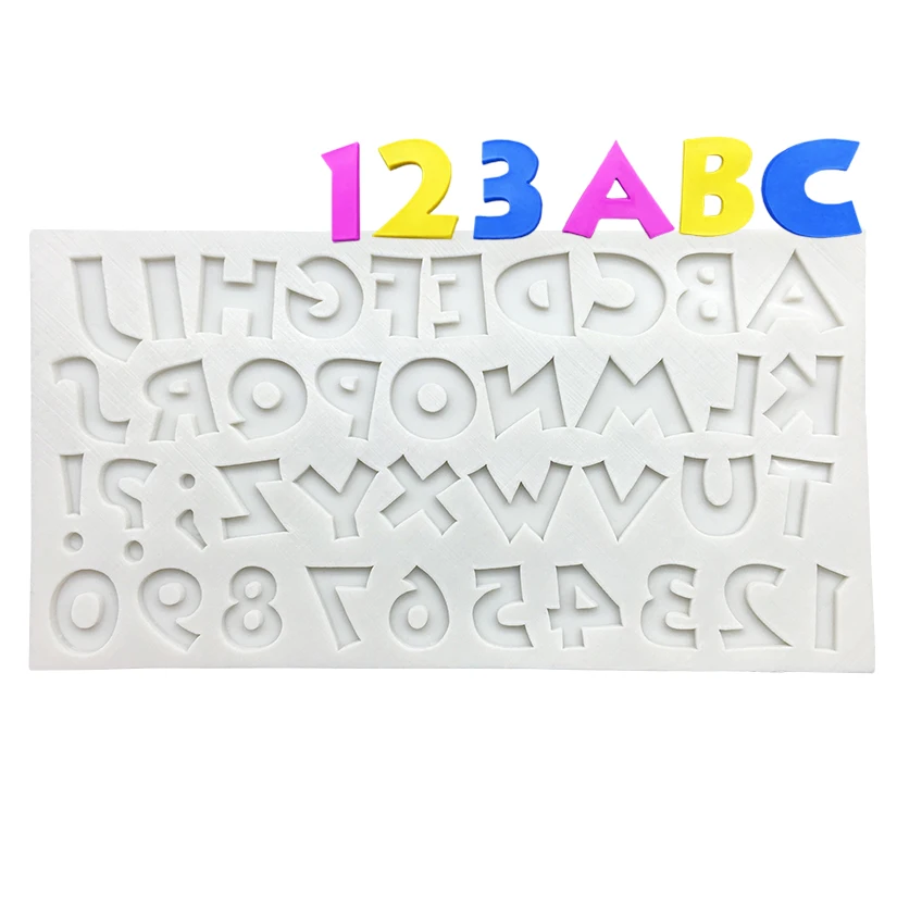

Силиконовая форма для алфавита, цифры, буквы, инструменты из смолы, Sugarcraft форма для выпечки кекса инструменты для украшения тортов из мастики