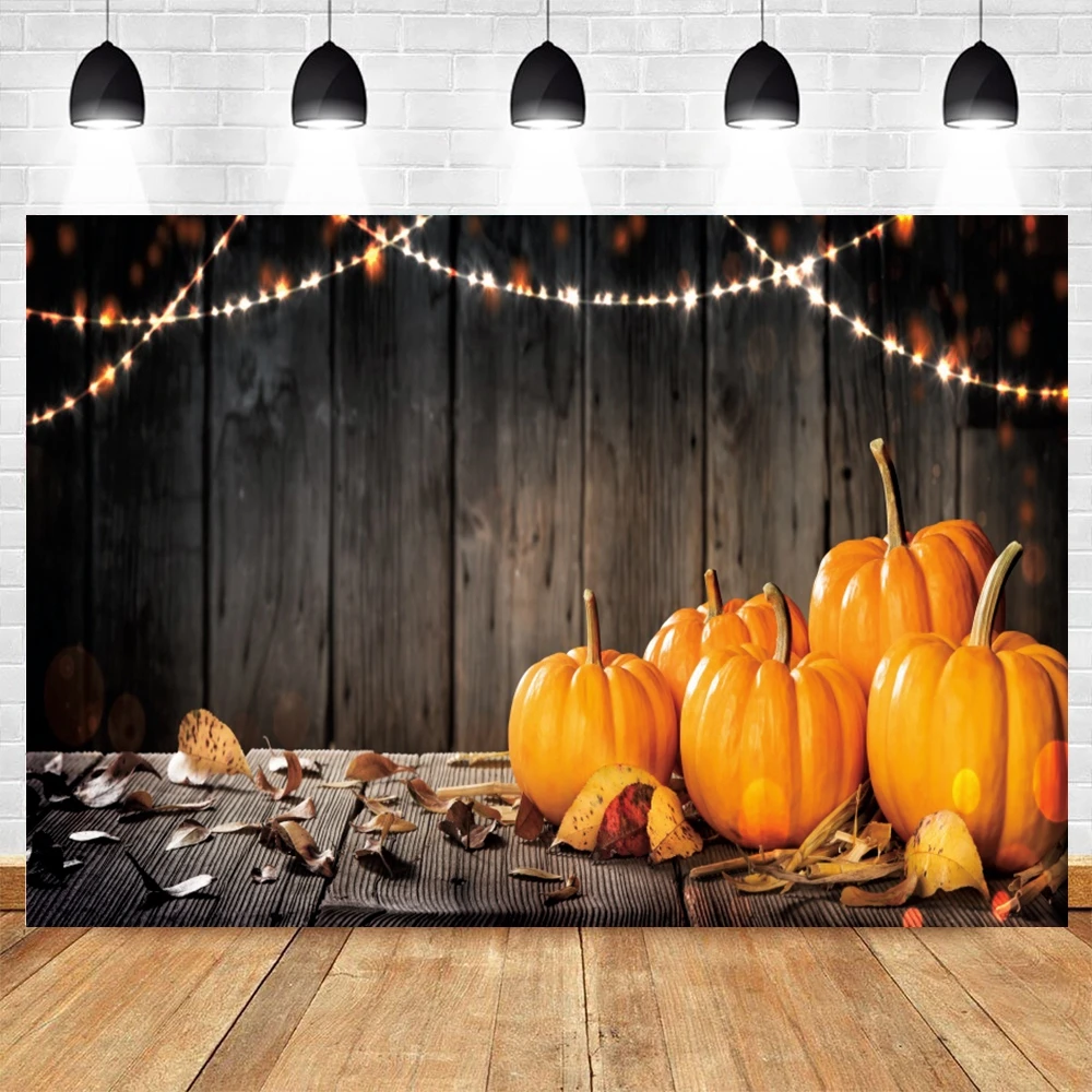 Yeele Thanksgiving Background Fall Pumpkin Autumn Leaves Board Backdrop Baby Photographic Photography Photo Studio Photophone