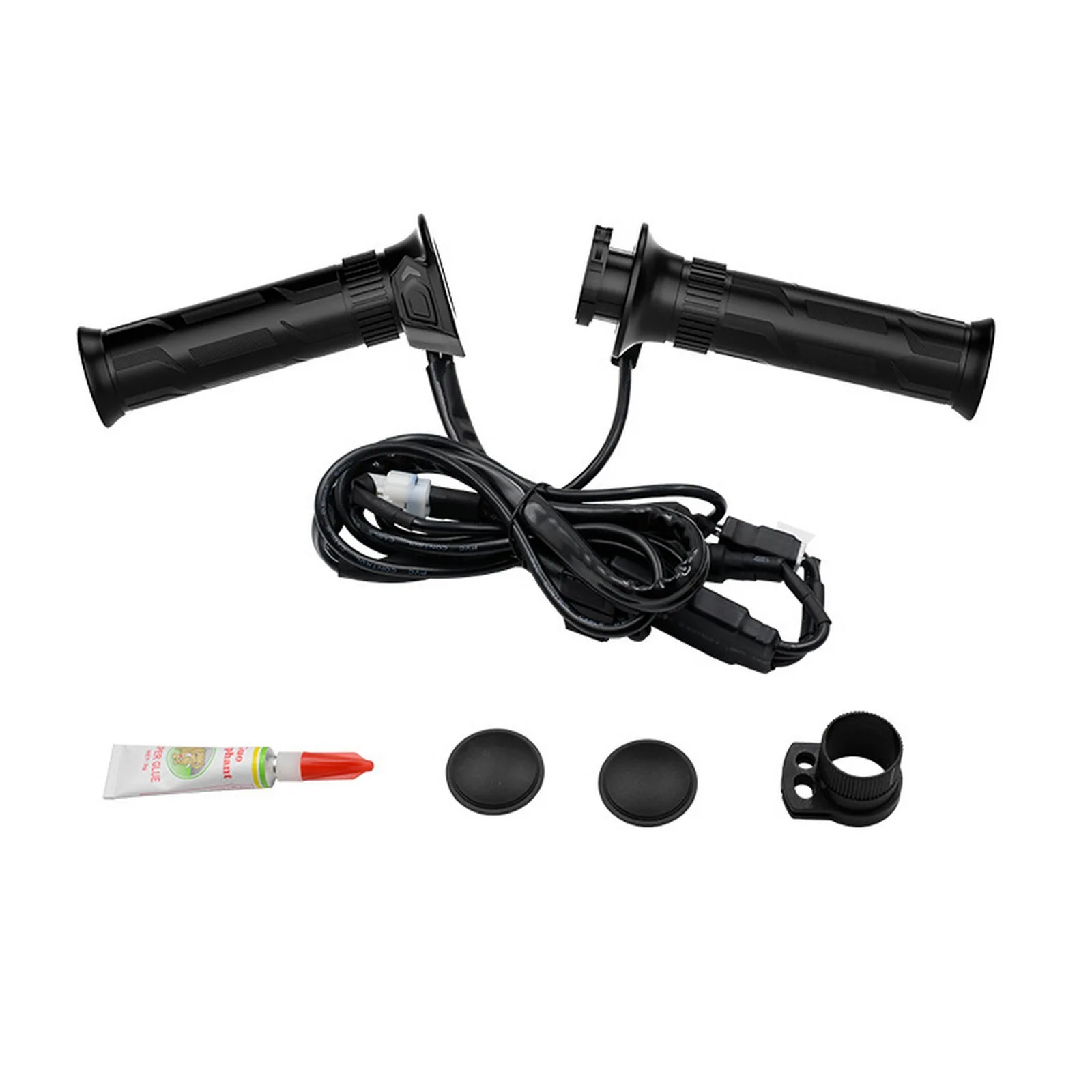 

1 Pair Motorcycle Electric Heating Handle Modified Heated Hand Grips Cover Intelligent Five-speed Temperature Control