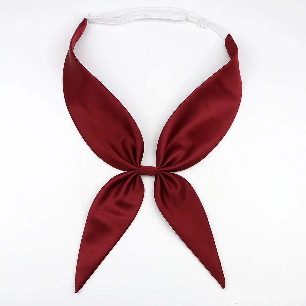 Classic Wine Red Ladies Bow tie Shirts Collars Tie For Women Business Bowknot Student Bow Ties JK Butterfly Girls Suits Bowties