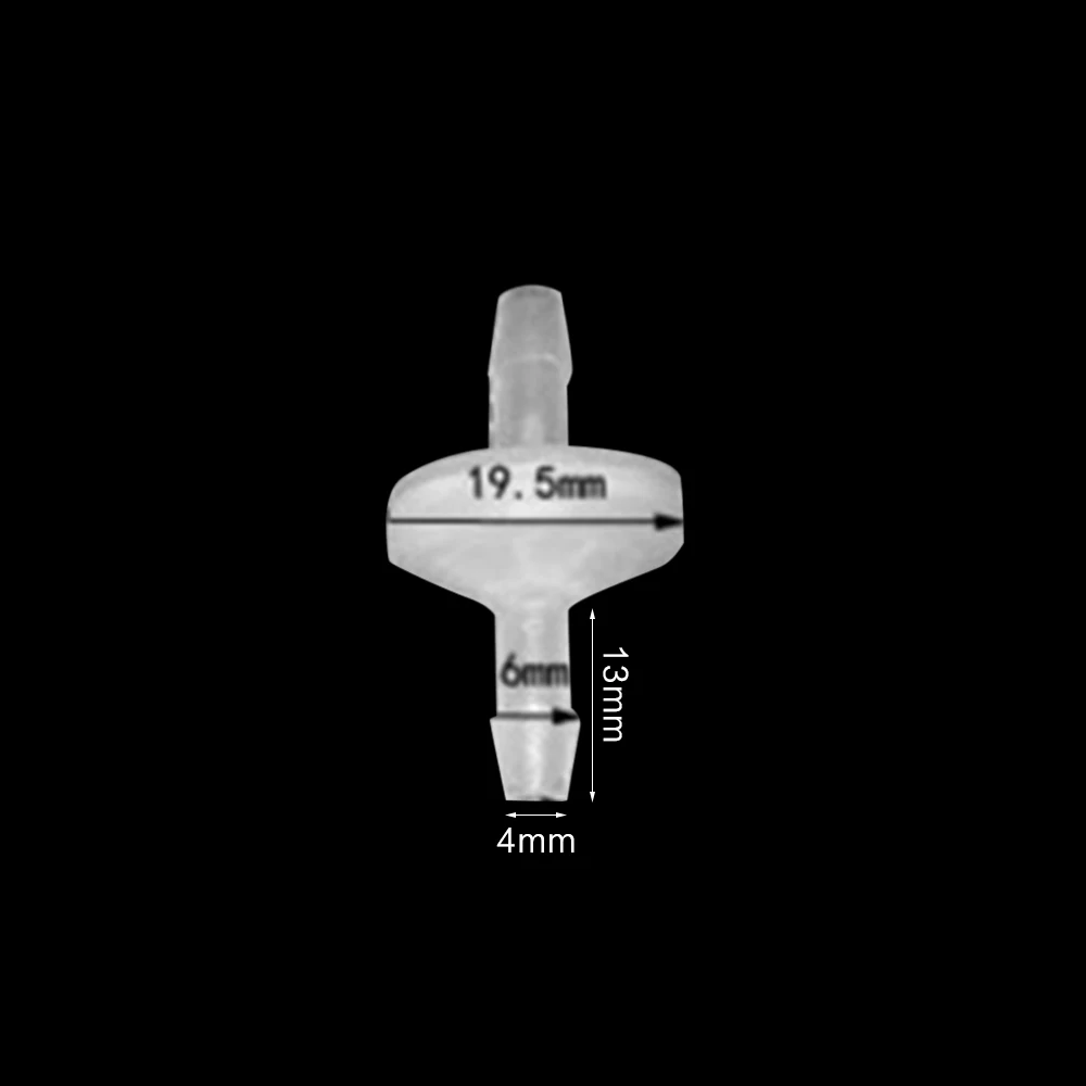 1PCS Plastic One-Way Non-Return Water Inline Fluids Check Valves For Fuel Gas Liquid 4mm / 5mm / 6mm / 8mm / 10mm/ 12mm