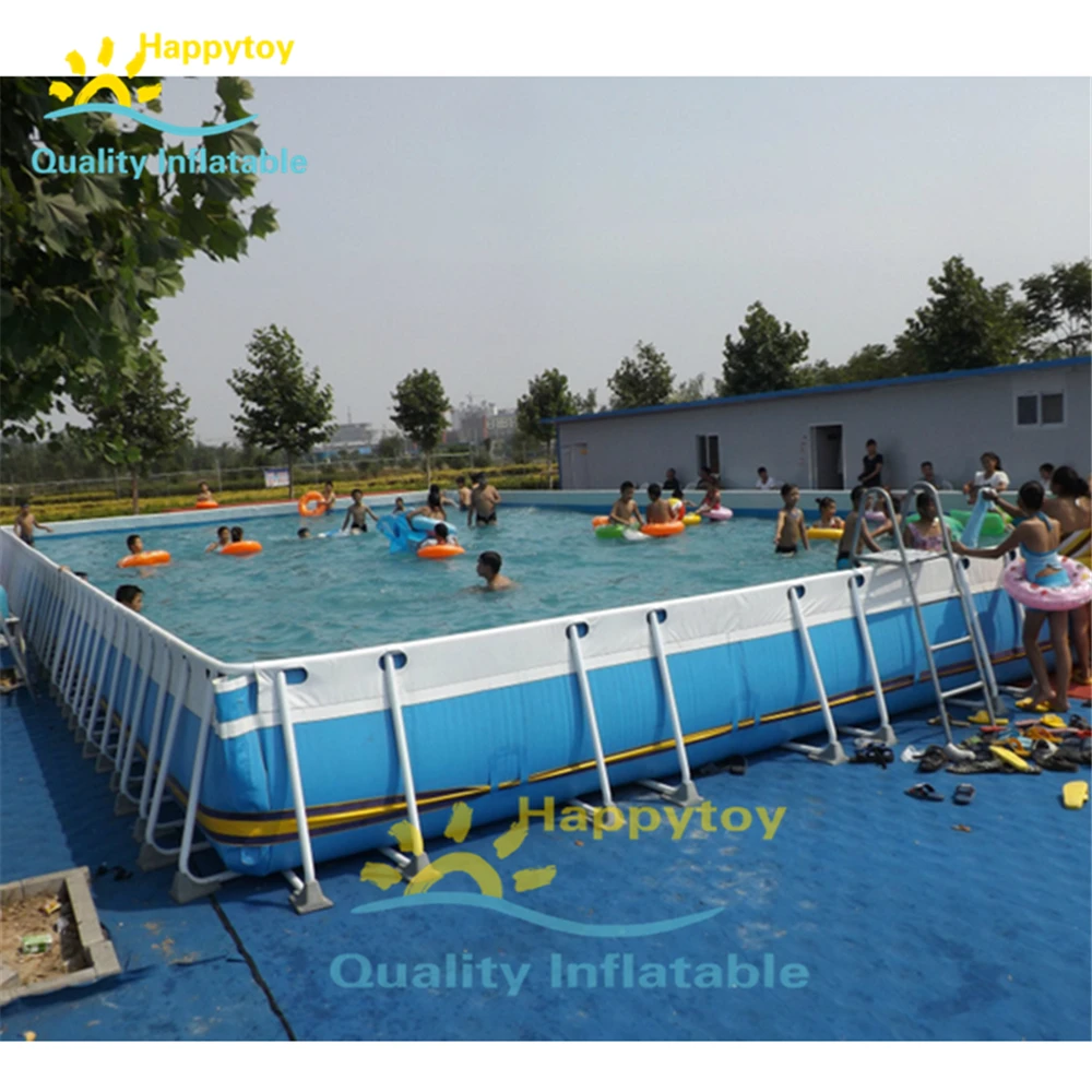 Giant Outdoor Portable PVC Above Ground Pool / Adult Swimming Frame Pool For Adult