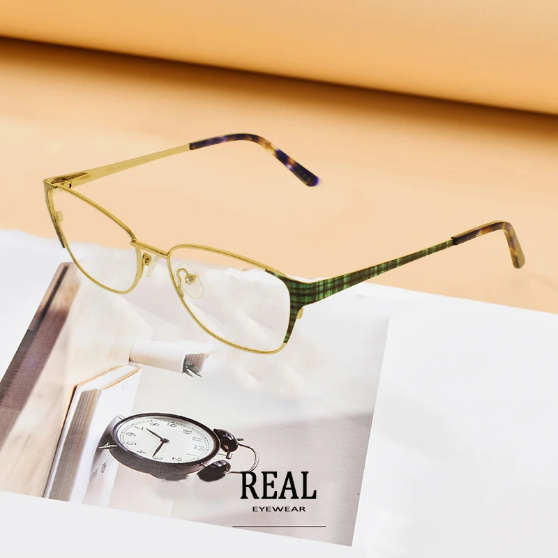 

Retro Colorful Metal Optical Glasses women Myopia Eyewear Full Frame 2311