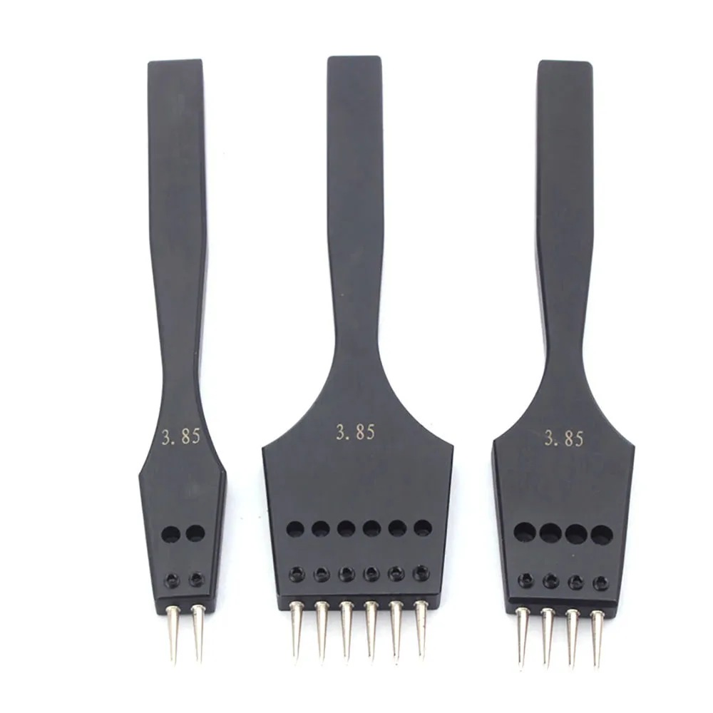 Leather Punch Tool Sharp Head Replaceable Pricking Iron Removable Round Hole Punch Leather Craft Chisel 4 Size Available MMHXQ