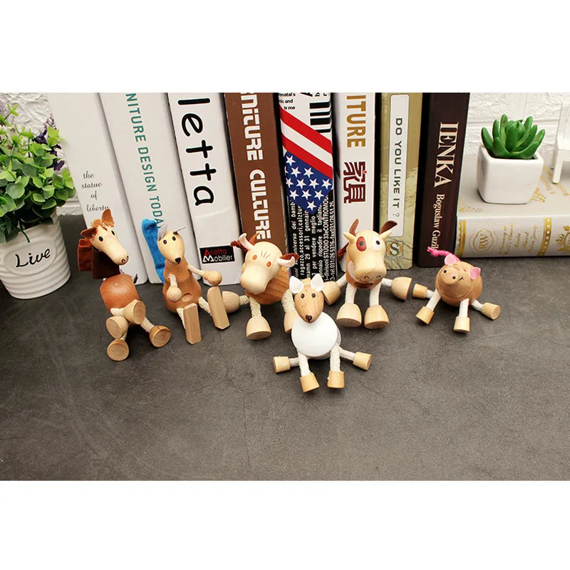 Baby Mini  Montessori Farm Animal Educational toy Wooden 3D  Sound Wooden Sensory Jigsaw Brain Training Crafts Learning Toy Gift