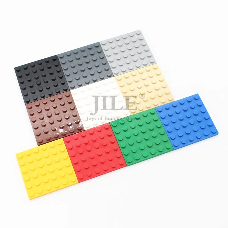 10pcs Moc 3958 Creative Small Base Plate 6x6 DIY Building Blocks Bricks Compatible with Assembles Constructions Toys