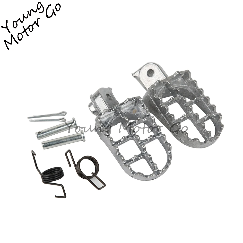 

Aluminium Footrest Foot Pegs Rest Footpeg Pedals Set For PW50 PW80 PW 50 80 TW200 TTR90 TTR90E XR CRF Pit Dirt Bike Motorcycle