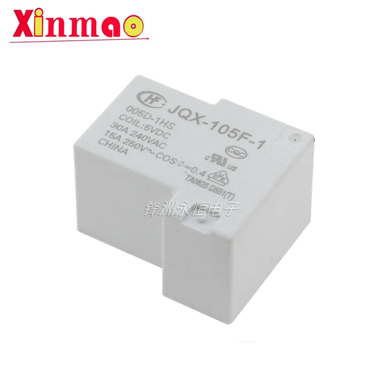 1PCS HF- JQX-105F-1- 005D 012D 024D-1HS 5V/12V/24V30A 4-pin relay