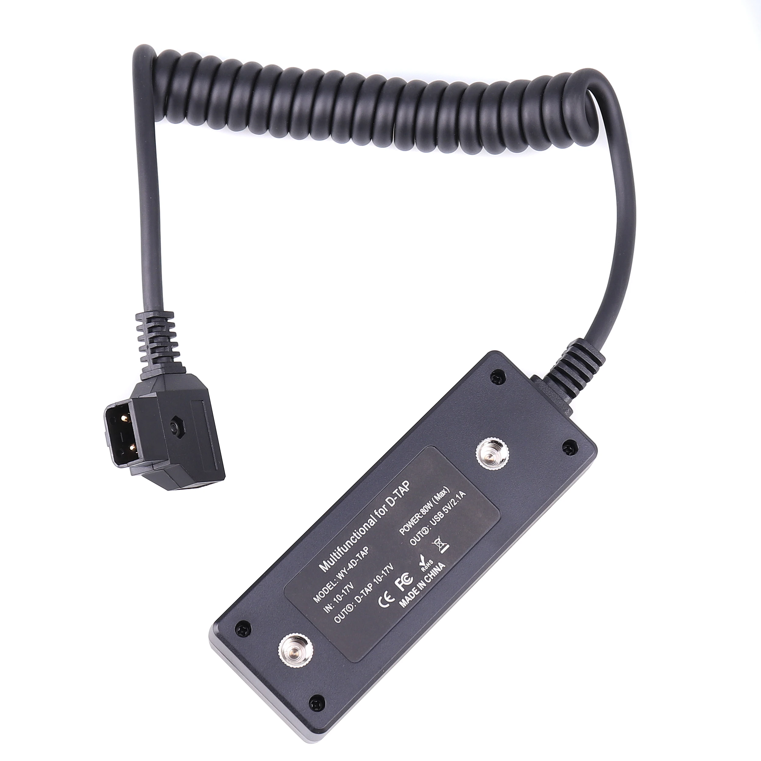 FOTGA WY-4D-TAP D-tap Female Power Supply Cable for V-mount Anton Battery