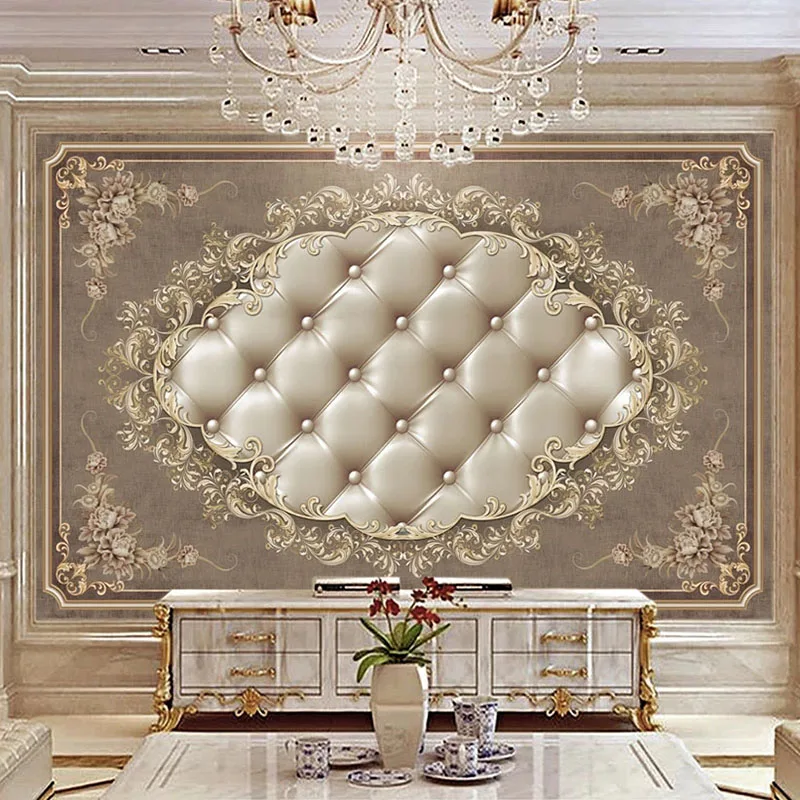 

Custom Wallpaper European Style Retro Beautiful Flower Soft Roll Art Photo Wall Murals Living Room TV Sofa Bedroom Luxury Fresco