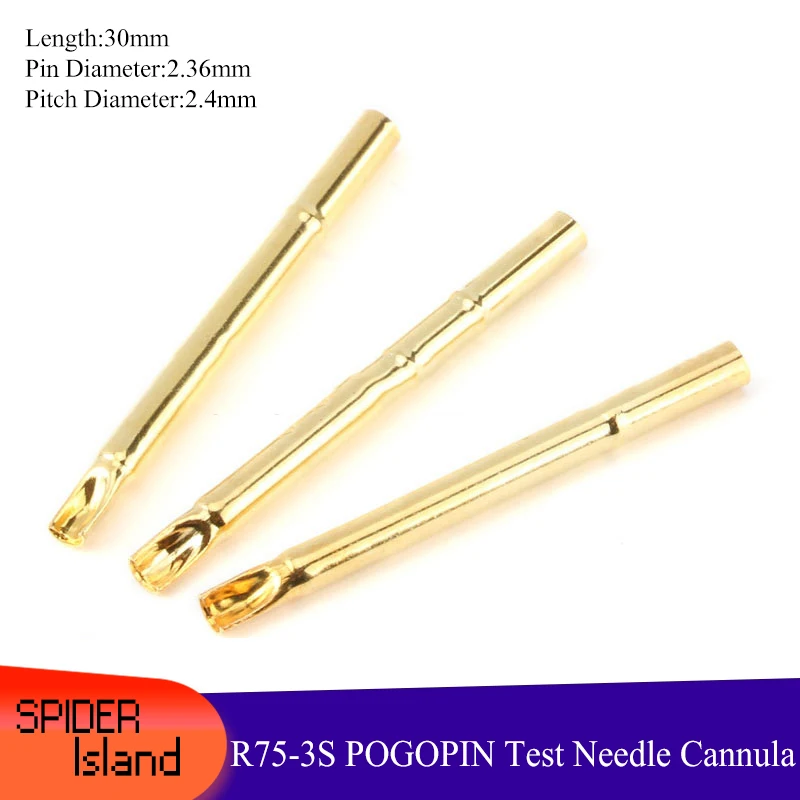 Pogo Pin R125-4S Test Needle sleeve Probe Sleeve  2.4 Thimble Sleeve Spring Needle Holder