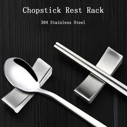 Stainless Steel Chinese Chopstick Rest Chopsticks Holder Chopsticks Spoon Pillow Shape Rack Reusable Kitchen Tableware