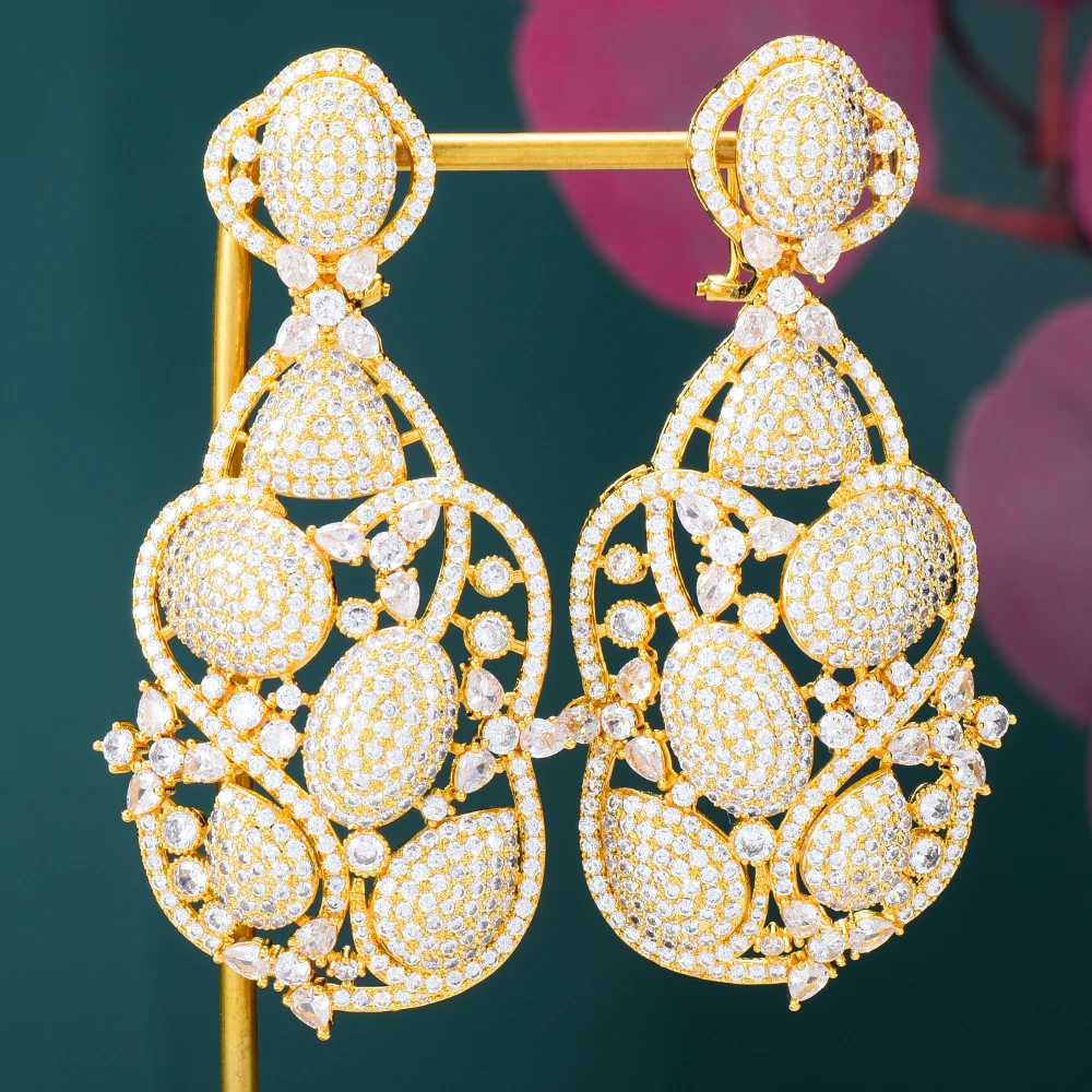 

Missvikki New Fashion Big Earrings Matching Big Rhinestone Love Heart-shaped Star Drop Earrings women's Jewelry Temperament