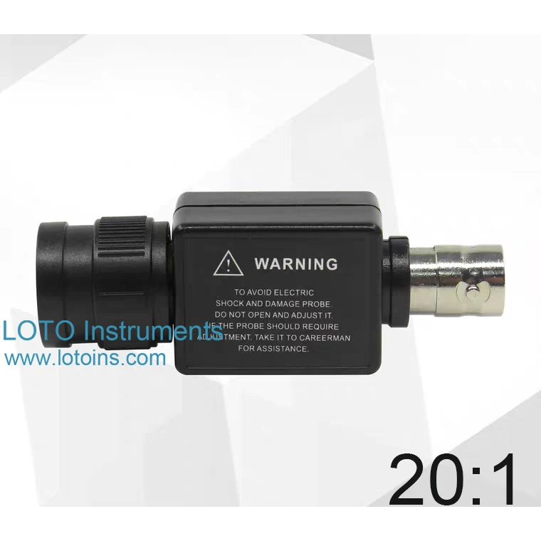 Adapter tłumienia oscyloskopu LOTO 20:1, tłumik oscyloskopu ogólnego przeznaczenia 20:1