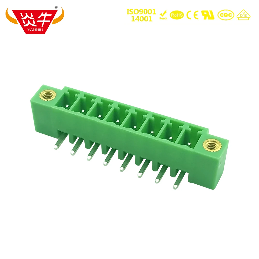 10Pcs 3.81mm15EDGRM ECH381RM KF2EDGRM 3.81 2P ~ 12P PCB PLUG-IN TEMINAL BLOCKS MC 1,5/ 2-GF-3,81  PHOENIX CONTACT DEGSON YANNIU