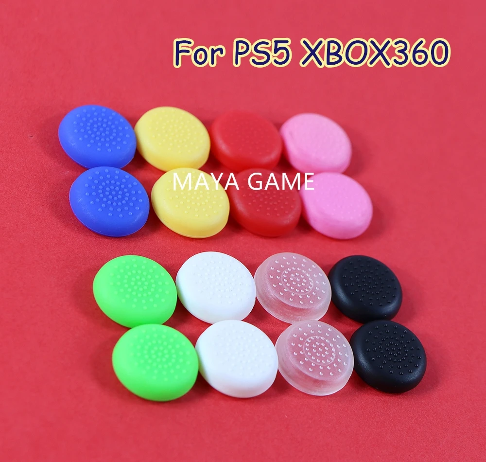 OCGAME-TPU غطاء سيليكون للتحكم ، حافظة عصا التحكم ل Xbox 360 ، Xbox One ، PS3 ، PS4 ، قبضة عصا التحكم ، 9 ألوان ، 10 قطعة