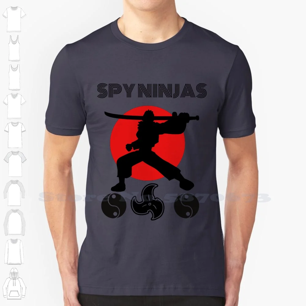 Spy 100% Cotton T-Shirt Spy Project Samurai Sword Shinobi Gaming Military Fighter Karate Martial Arts