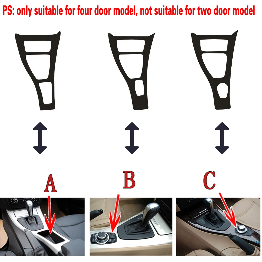 Car Accessories5D Carbon Fiber Molding Sticker  For BMW 3 Serie e90 2005-2012 4Door Interior Central Control Panel Decoratendle