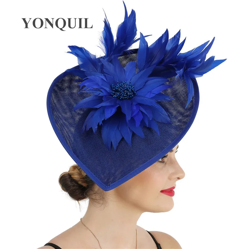 

Charming Wedding Fashion Fascinator Hat For Women Ladies Dinner Church Headwear Cocktail Race Hair Accessories Flower Millinery