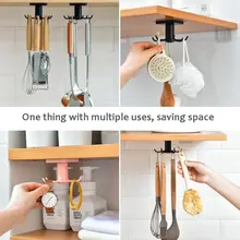 Kitchen storage rack with hooks #5