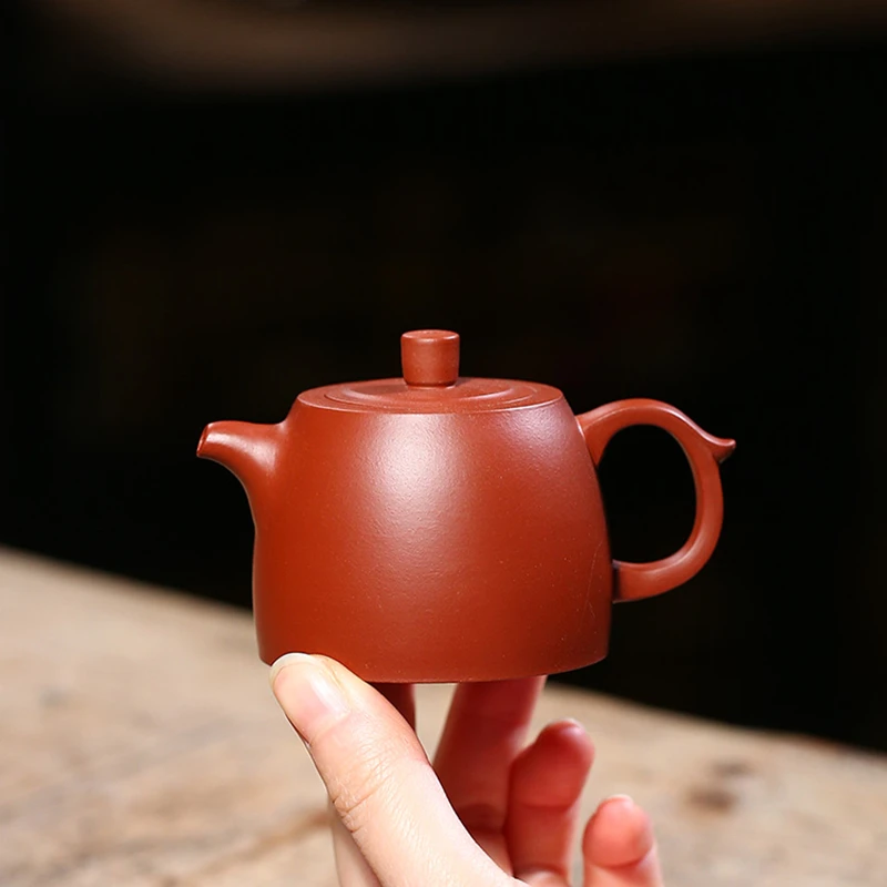 

100ml Jinglan pot handmade teapot true yixing zisha dahongpao clay marked 7 infuser holes Chinese kungfu tea pots on sales new