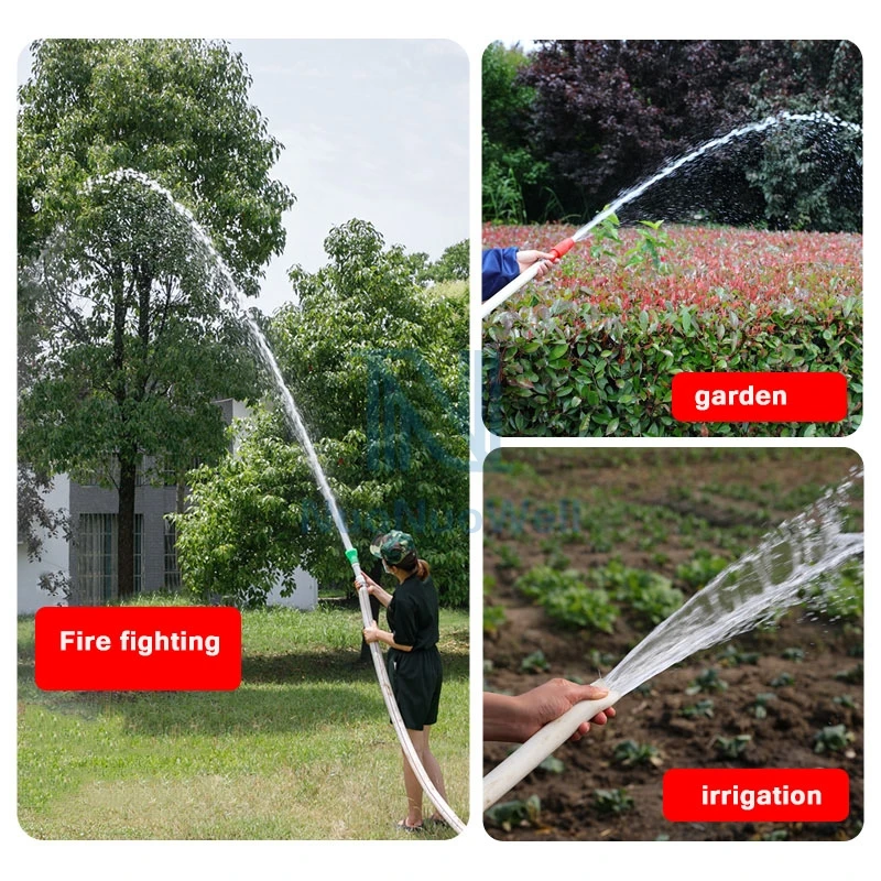 1"~2"Thicken Polyester Fire Hose Belt High-Pressure Wear Resistant Canvas Farming Irrigation Water Pipe 5~20m With Connectors