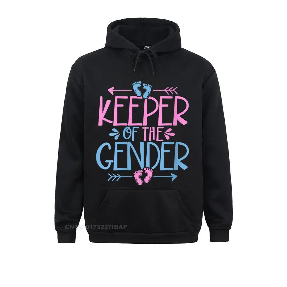 

Womens Keeper Of The Gender Cute Gender Reveal Baby Shower Design Hoodie Simple Hoodies Mens Sweatshirts Funny Clothes Funny