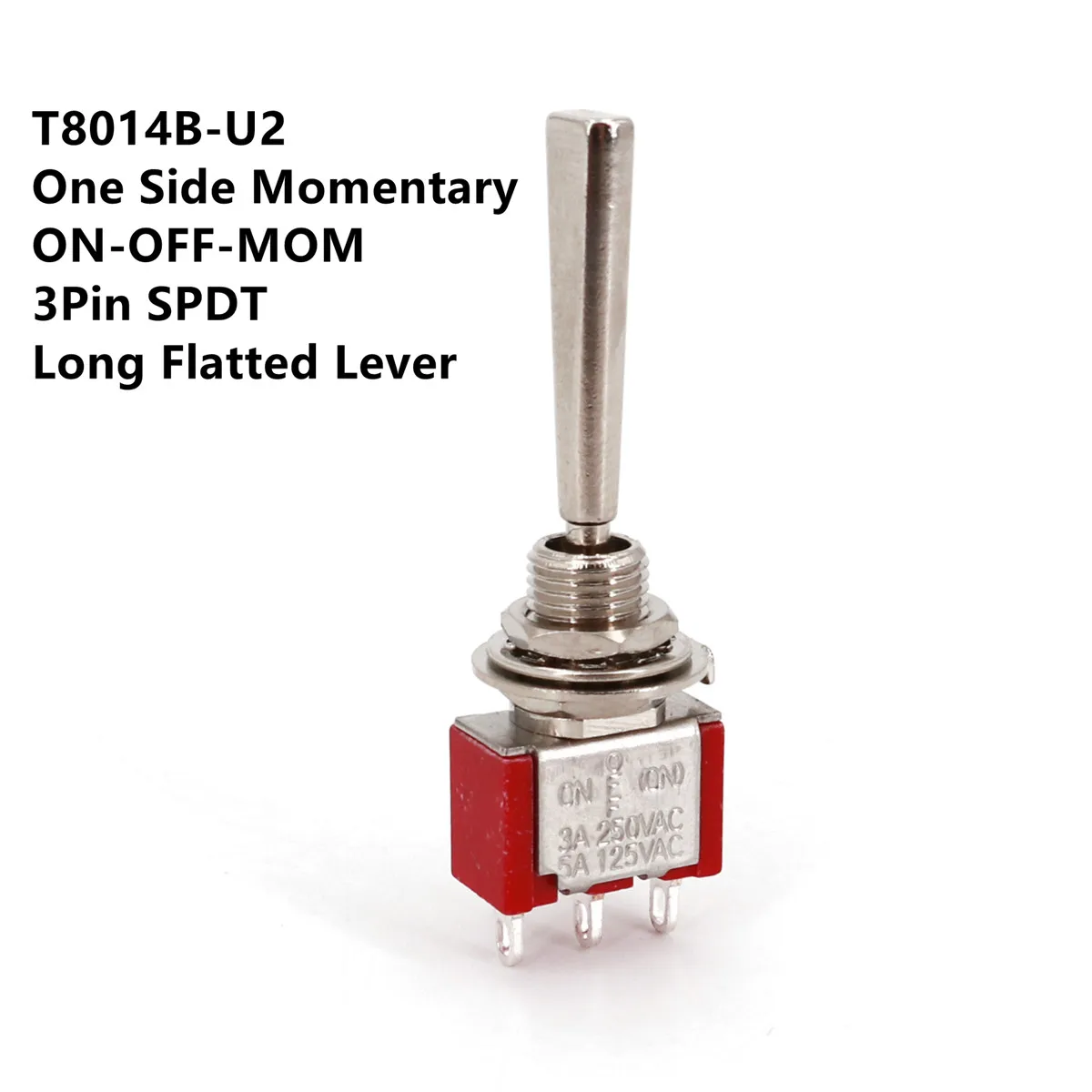 SH T80-T Serie Flachgriff 6,35 mm Panel Mount Mini Kippschalter für RC Modell Fernbedienung