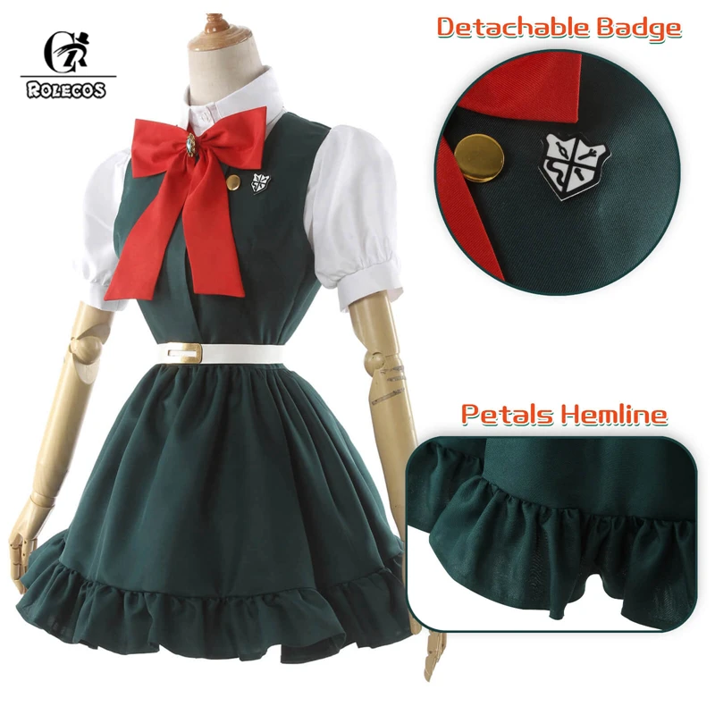 ROLECOS  Danganronpa Nevermind Cosplay Costume Danganronpa 2 Anime Cosplay Costume Game Women School Uniform Halloween Outfit