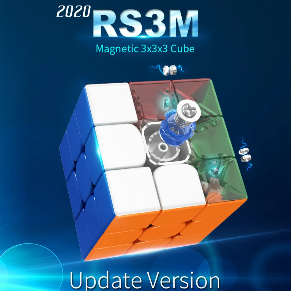 Moyu RS3M 2020 Magnetic 3x3x3 Magic Cube MF3RS3M cubing classroom RS3 M Magnets Puzzle Speed RS3M Cube Toys for Children