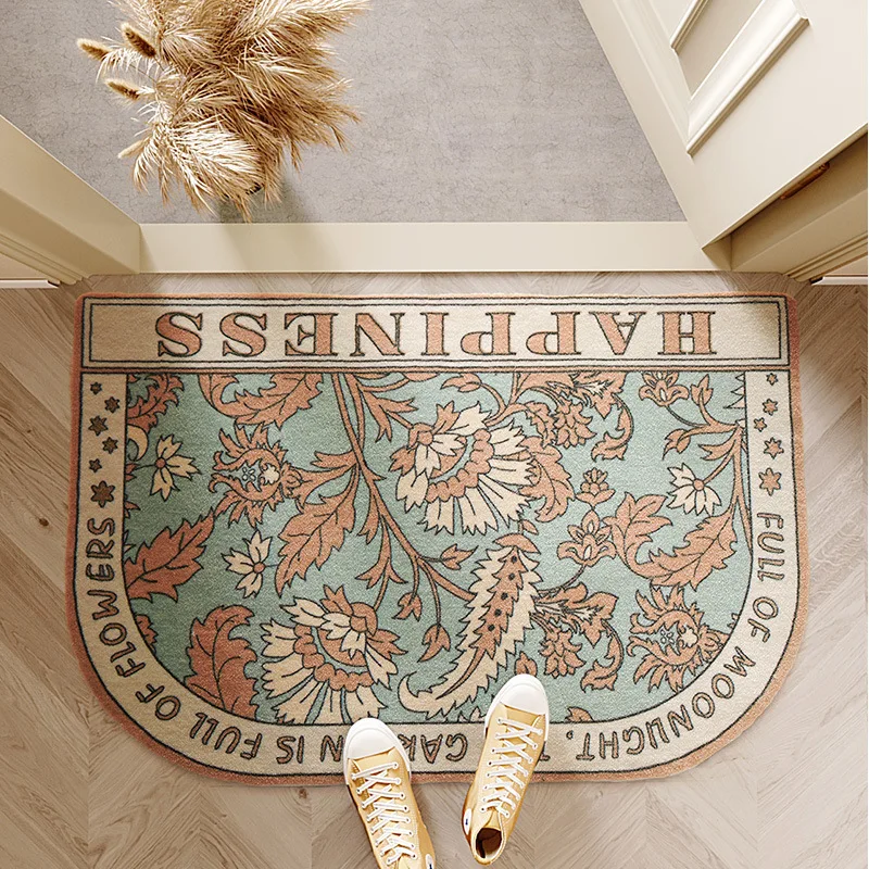 

Nordic Design Hallway Doormat Kitchen Bedroom Living Room Carpet PVC Anti-slip Bath Mat, Can Be Customized, Home Front Door Mat
