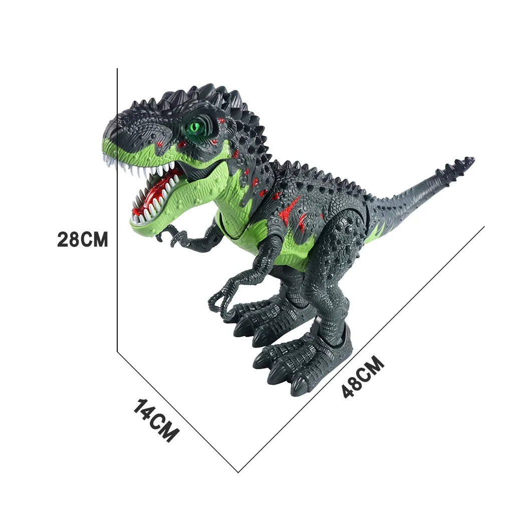 Large Spray Dinosaurs Tyrannosaurus RC Animal With Light Sound Robot Electronic Walking Model Children toys for Kid Gift XMAS