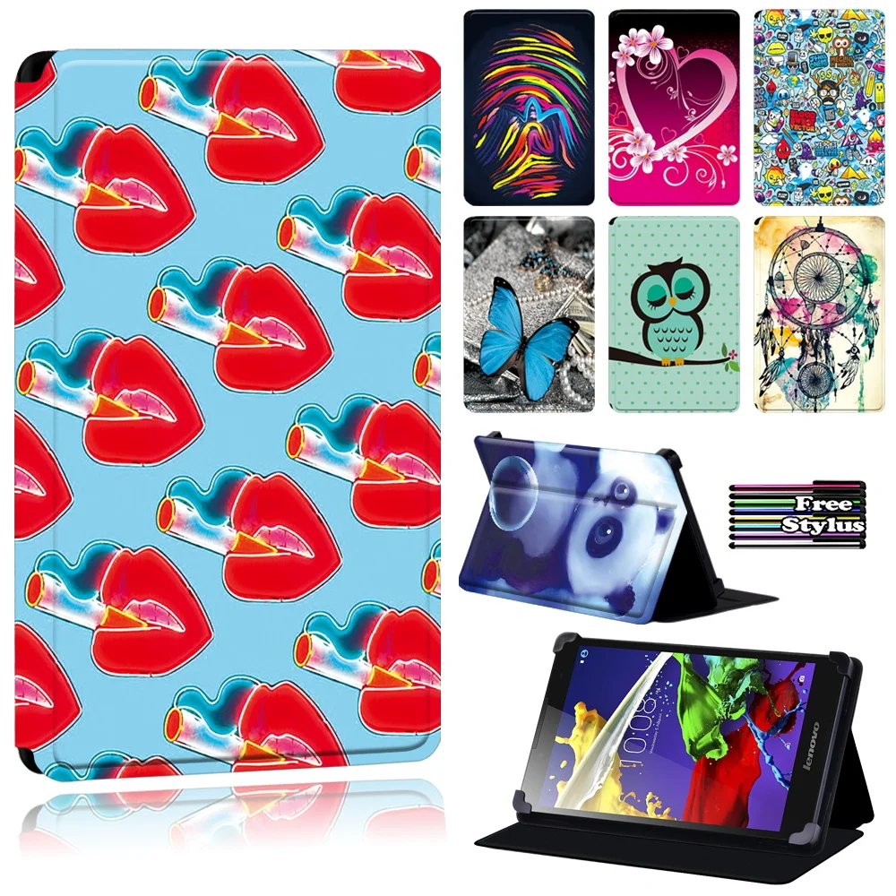 

tablet Case for Lenovo Tab 2 A8/Tab 2 A7-(10/10F)/A10-70/Tab 4(8/8 Plus/10 /10 Plus)/Tab 3(7 Essential/10.1) - Old image Pattern